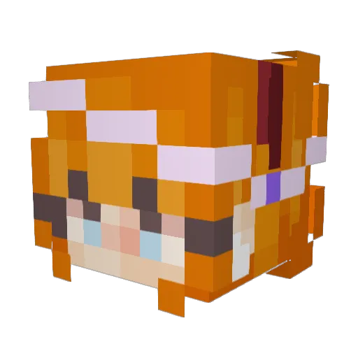 Tantem_ Minecraft avatar head, 3D render