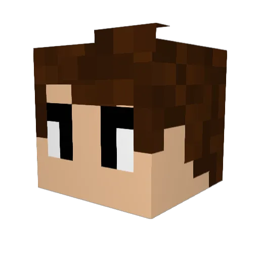 Tanthiri Minecraft avatar head, 3D render