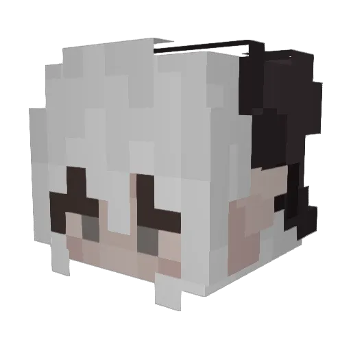 Tantiex Minecraft avatar head, 3D render