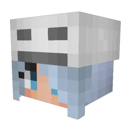 TantoPen Minecraft avatar head, 3D render