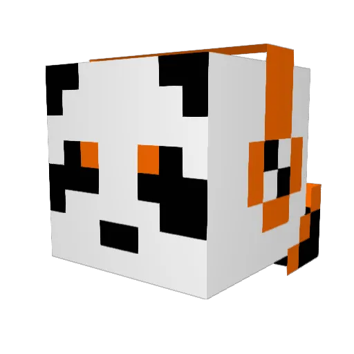 Tantoca Minecraft avatar head, 3D render