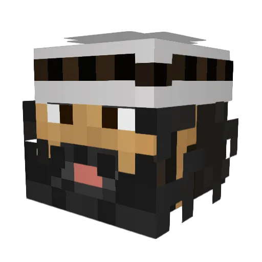 TantoeGroen Minecraft avatar head, 3D render
