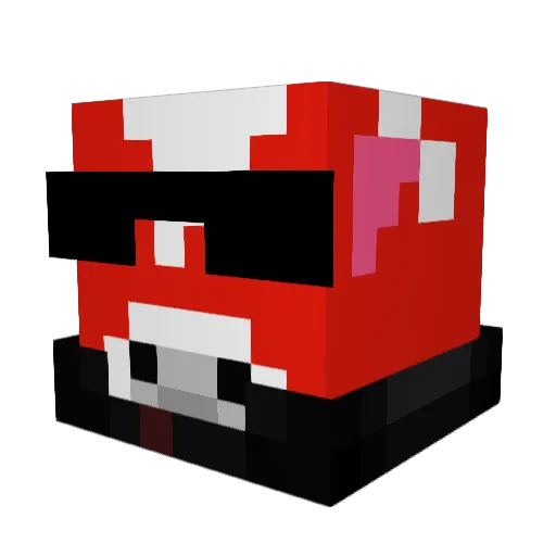Tantricdrip Minecraft avatar head, 3D render