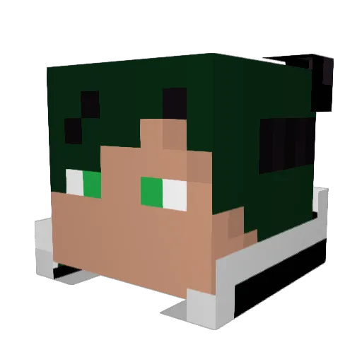 Tanub Minecraft avatar head, 3D render