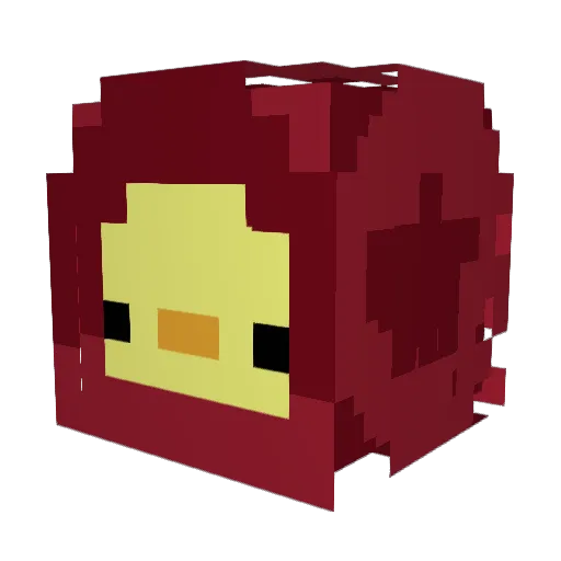 Tanuki36 Minecraft avatar head, 3D render