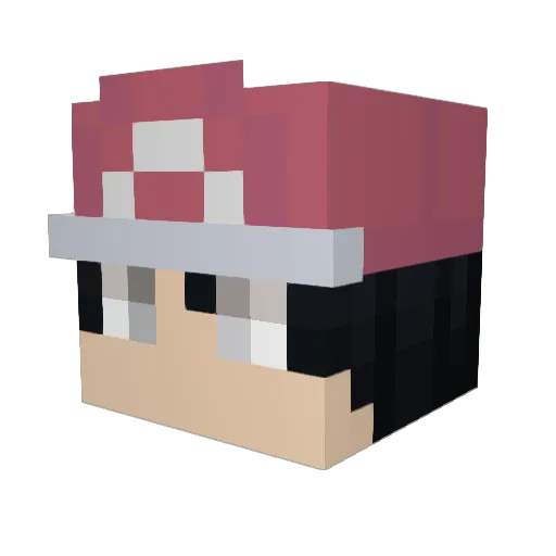 TanyM23 Minecraft avatar head, 3D render