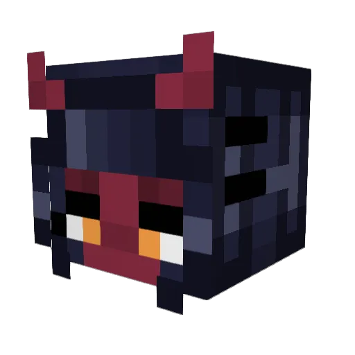 TanyaHex Minecraft avatar head, 3D render