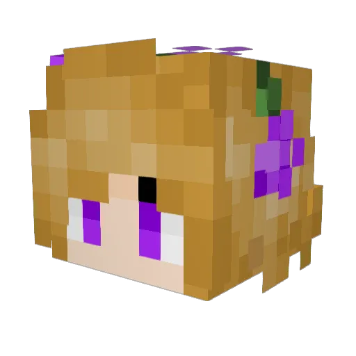 Tanytha Minecraft avatar head, 3D render