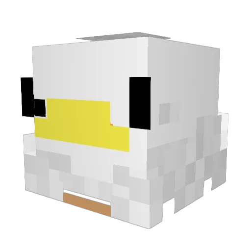 Tao4880 Minecraft avatar head, 3D render