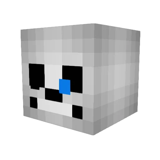 Taobob Minecraft avatar head, 3D render
