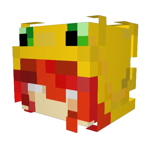 Taoist_487 Minecraft avatar head, 3D render