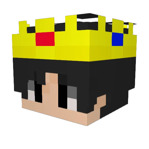 TaorYT Minecraft avatar head, 3D render