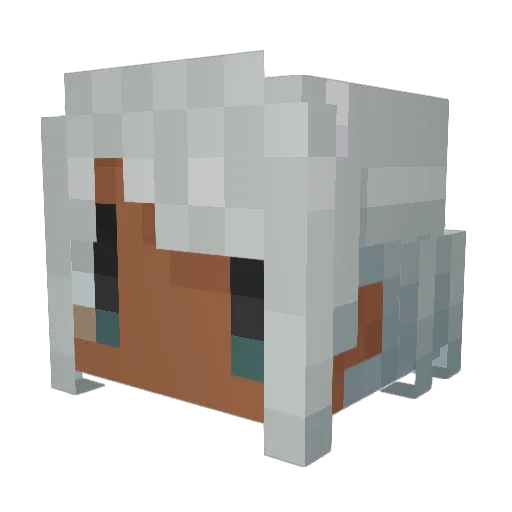 Taoyakan Minecraft avatar head, 3D render