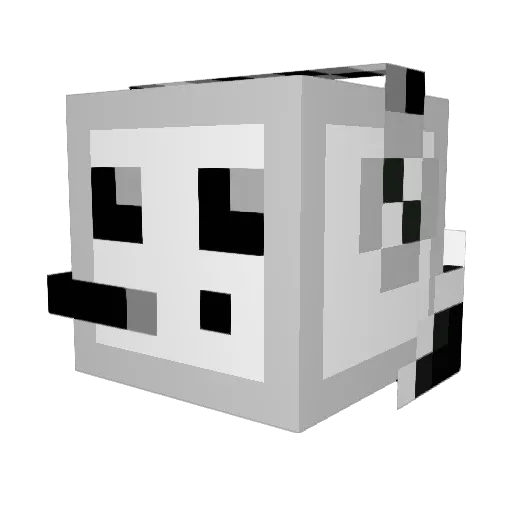 TapClap Minecraft avatar head, 3D render