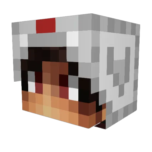 TapTweaker Minecraft avatar head, 3D render