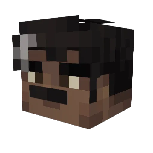 TapakVolkoeb Minecraft avatar head, 3D render