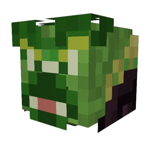 TapeFaceYT Minecraft avatar head, 3D render