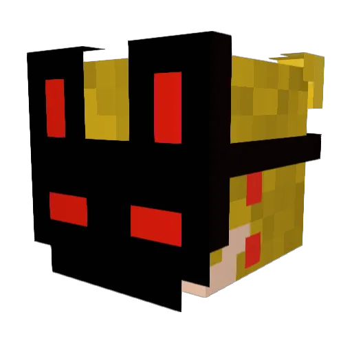 TapeKnight Minecraft avatar head, 3D render