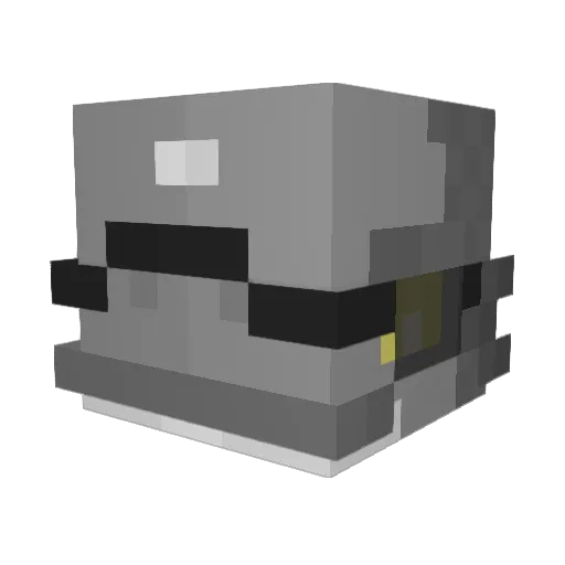 TapeRoot Minecraft avatar head, 3D render