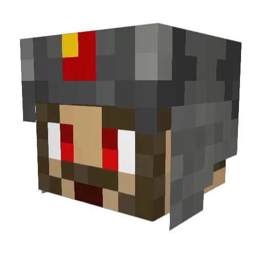 Tape_19 Minecraft avatar head, 3D render
