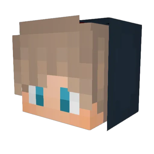 Tapeatzo Minecraft avatar head, 3D render