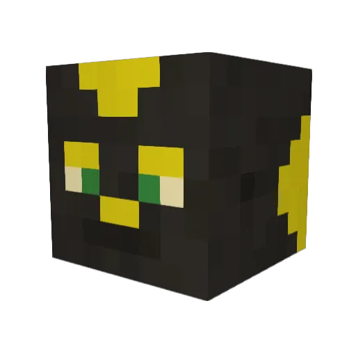 Tapeius Minecraft avatar head, 3D render