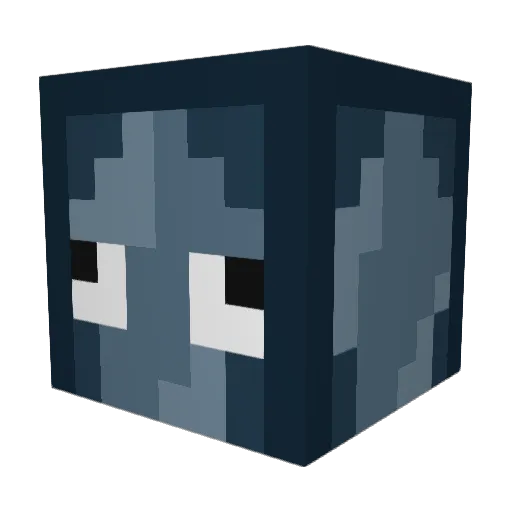 TaperAura Minecraft avatar head, 3D render
