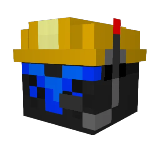 Taphosphyllis Minecraft avatar head, 3D render