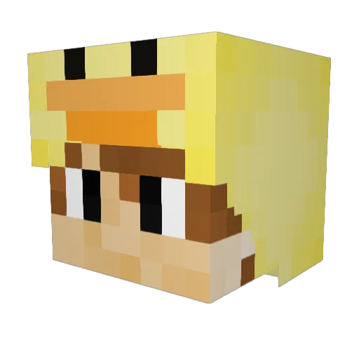 Tapia1082 Minecraft avatar head, 3D render