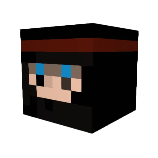 TapiocaSlim Minecraft avatar head, 3D render