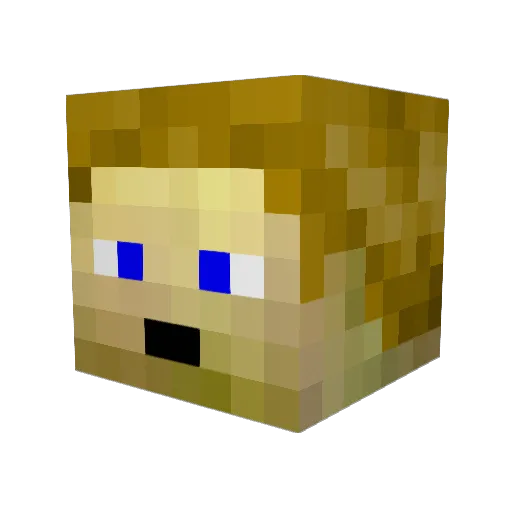 Tapout_Special Minecraft avatar head, 3D render