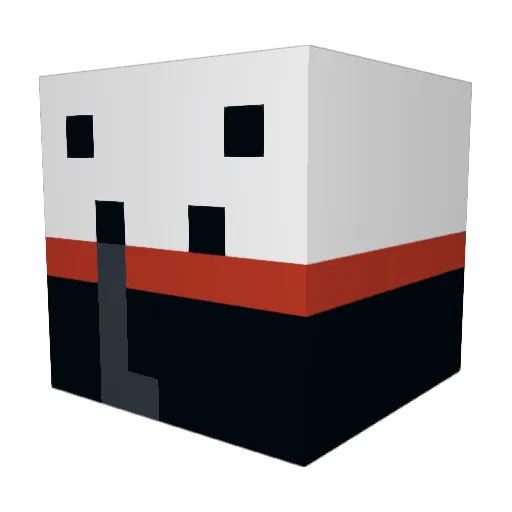 Tapperi Minecraft avatar head, 3D render