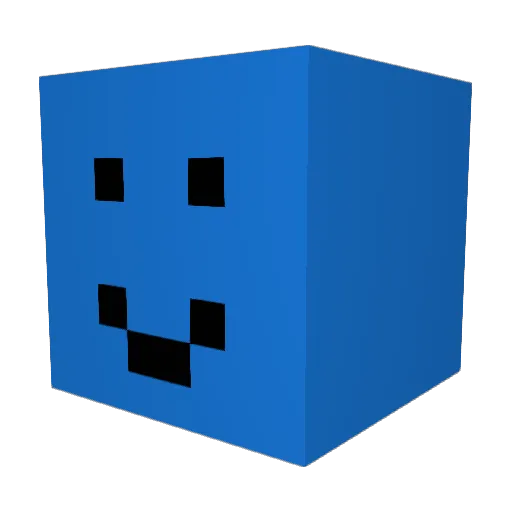 TappyLine Minecraft avatar head, 3D render