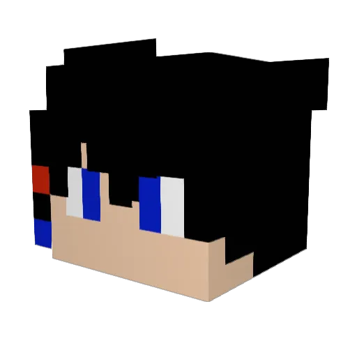 Taptes Minecraft avatar head, 3D render