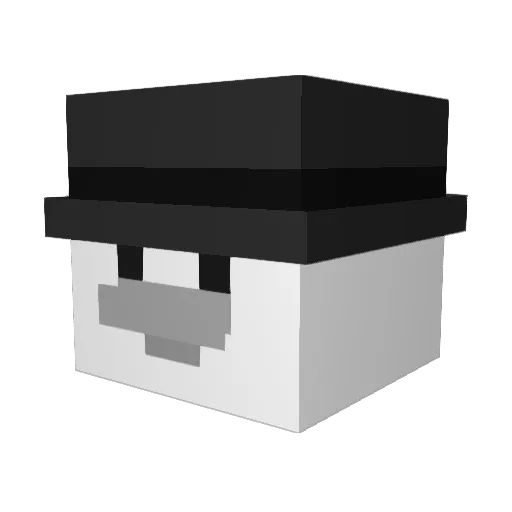 TapyTa Minecraft avatar head, 3D render