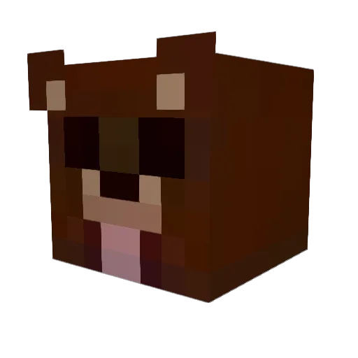 Tapzi Minecraft avatar head, 3D render