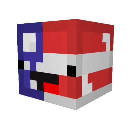 Taquavious Minecraft avatar head, 3D render