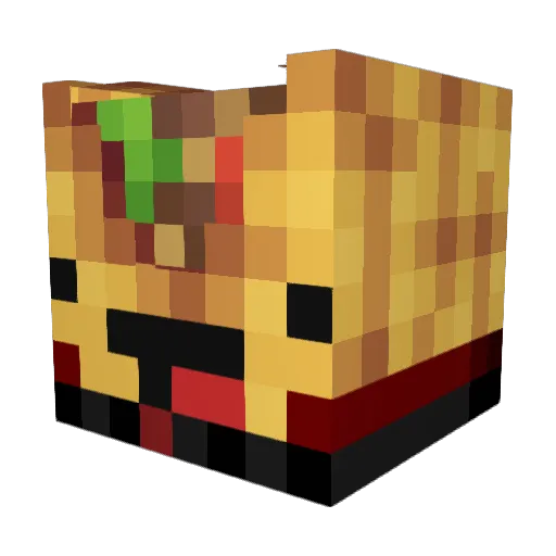 Taquito_123 Minecraft avatar head, 3D render