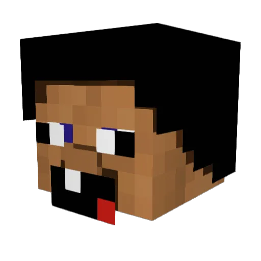 TarZan5 Minecraft avatar head, 3D render