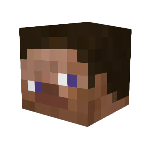 Tar_m0_ Minecraft avatar head, 3D render