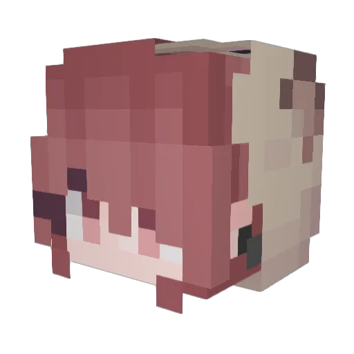 Tarakoco Minecraft avatar head, 3D render