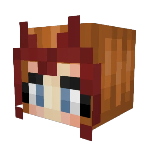 Taramasalata_ Minecraft avatar head, 3D render