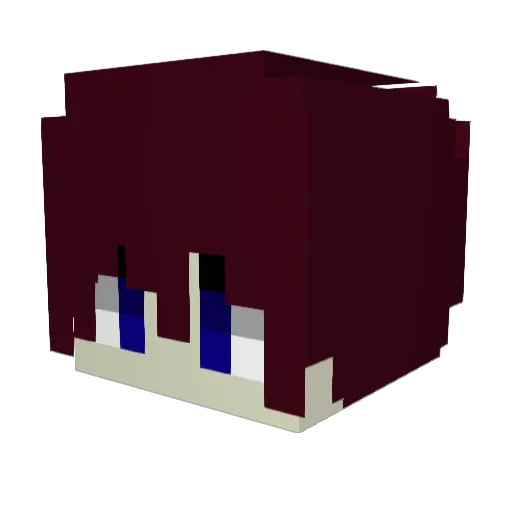 TaranCio Minecraft avatar head, 3D render