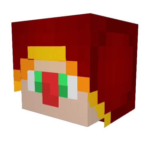 Tarandir Minecraft avatar head, 3D render