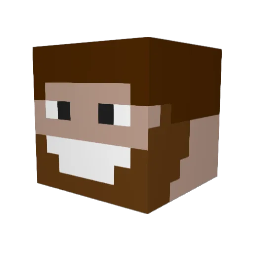 Tarantelkorn_ Minecraft avatar head, 3D render