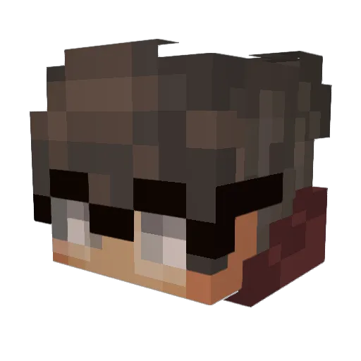 Tarasius Minecraft avatar head, 3D render