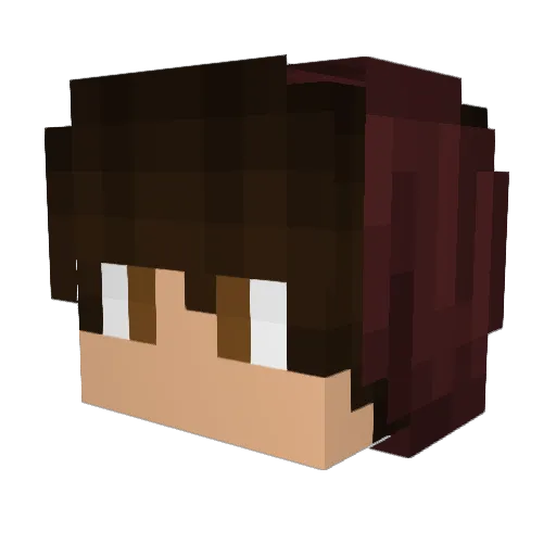Tarasque85 Minecraft avatar head, 3D render