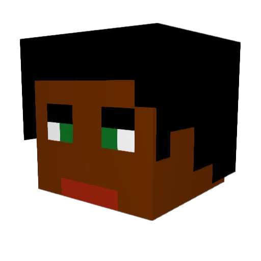 Tarbalazez Minecraft avatar head, 3D render