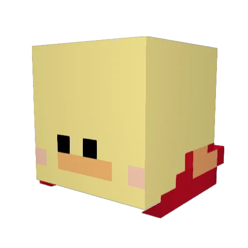 TardWranglerB Minecraft avatar head, 3D render