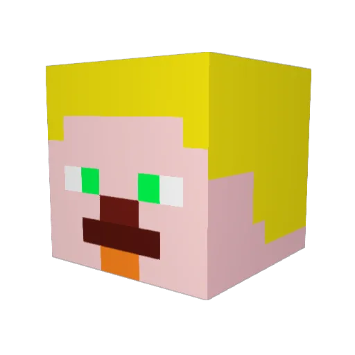Tardigradius_777 Minecraft avatar head, 3D render